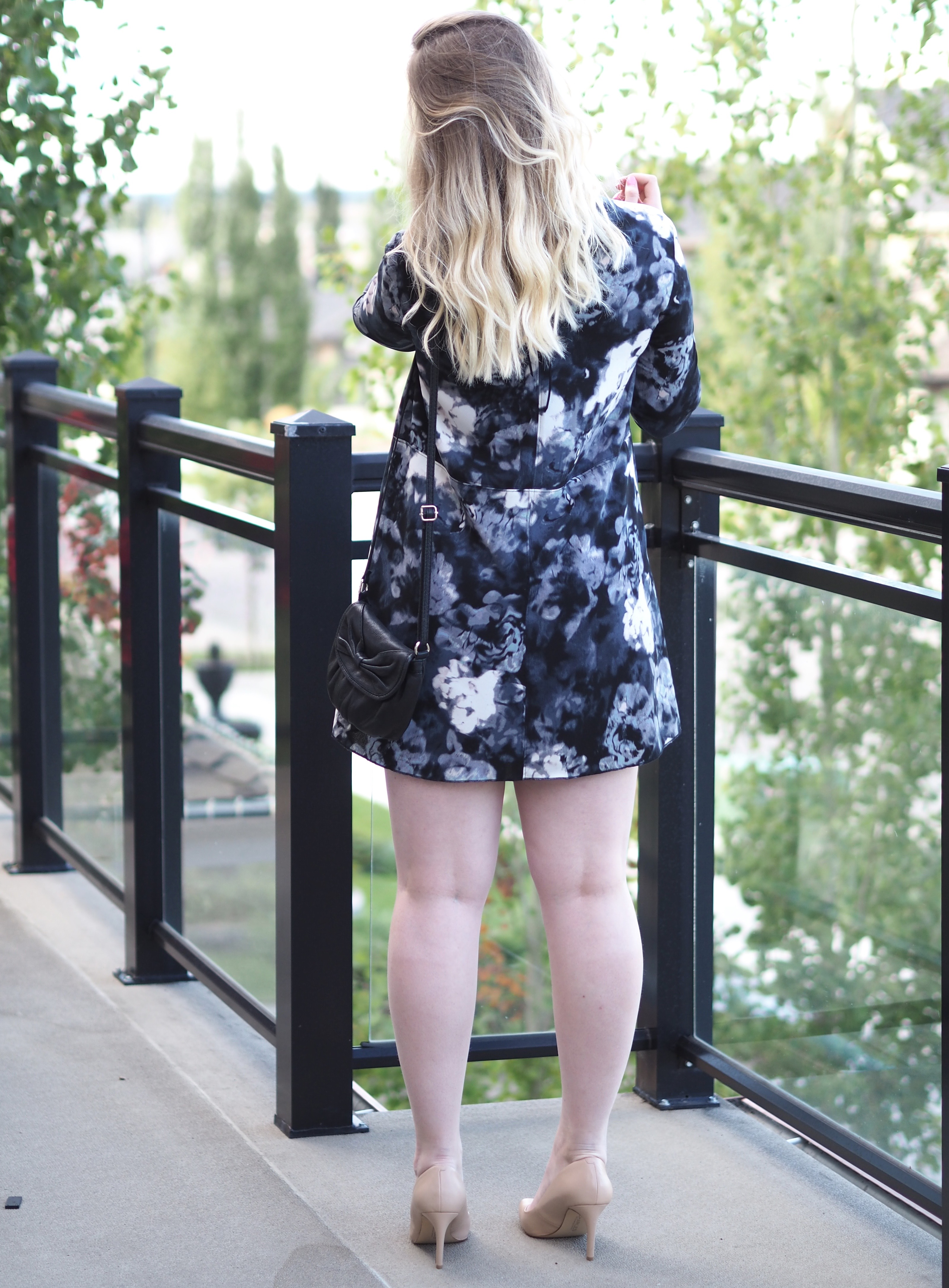 Blue and White Floral Dress - Strung in Gold