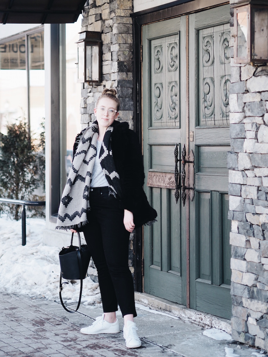 The chevron scarf to get you through the winter from Aritzia