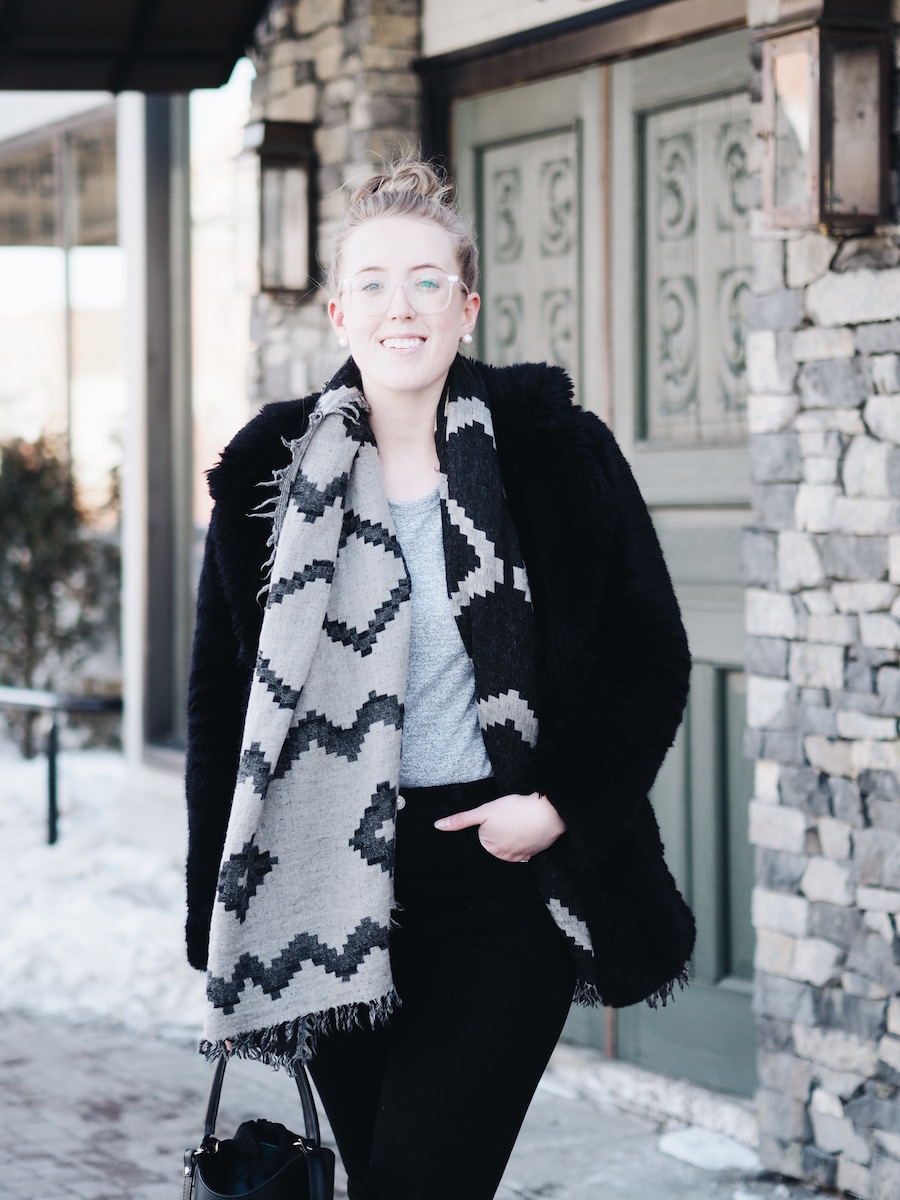 The chevron scarf to get you through the winter from Aritzia