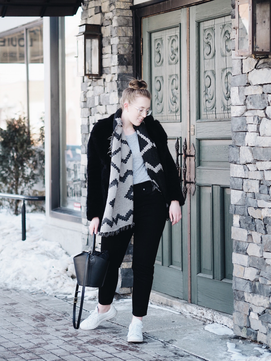 The chevron scarf to get you through the winter from Aritzia