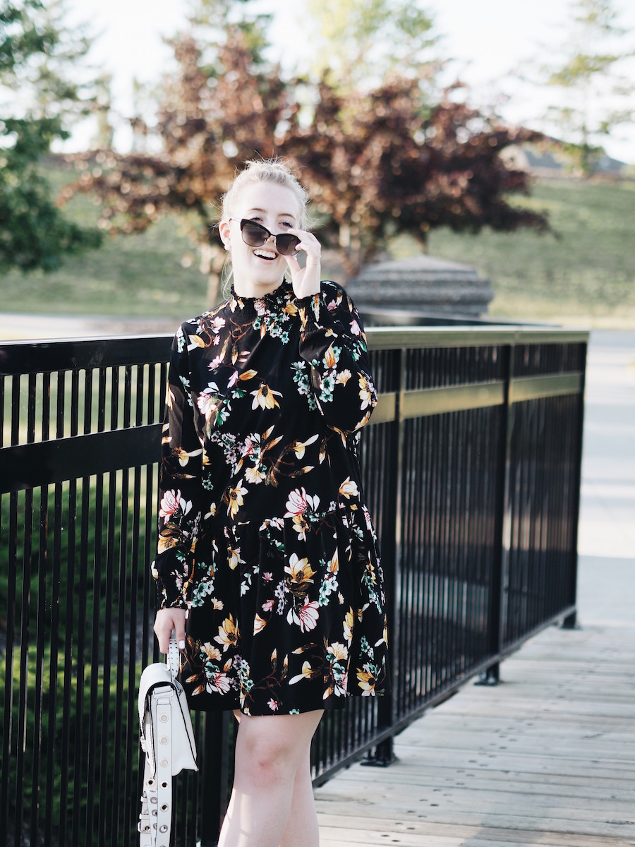 Workwear floral dress on sale for summer style