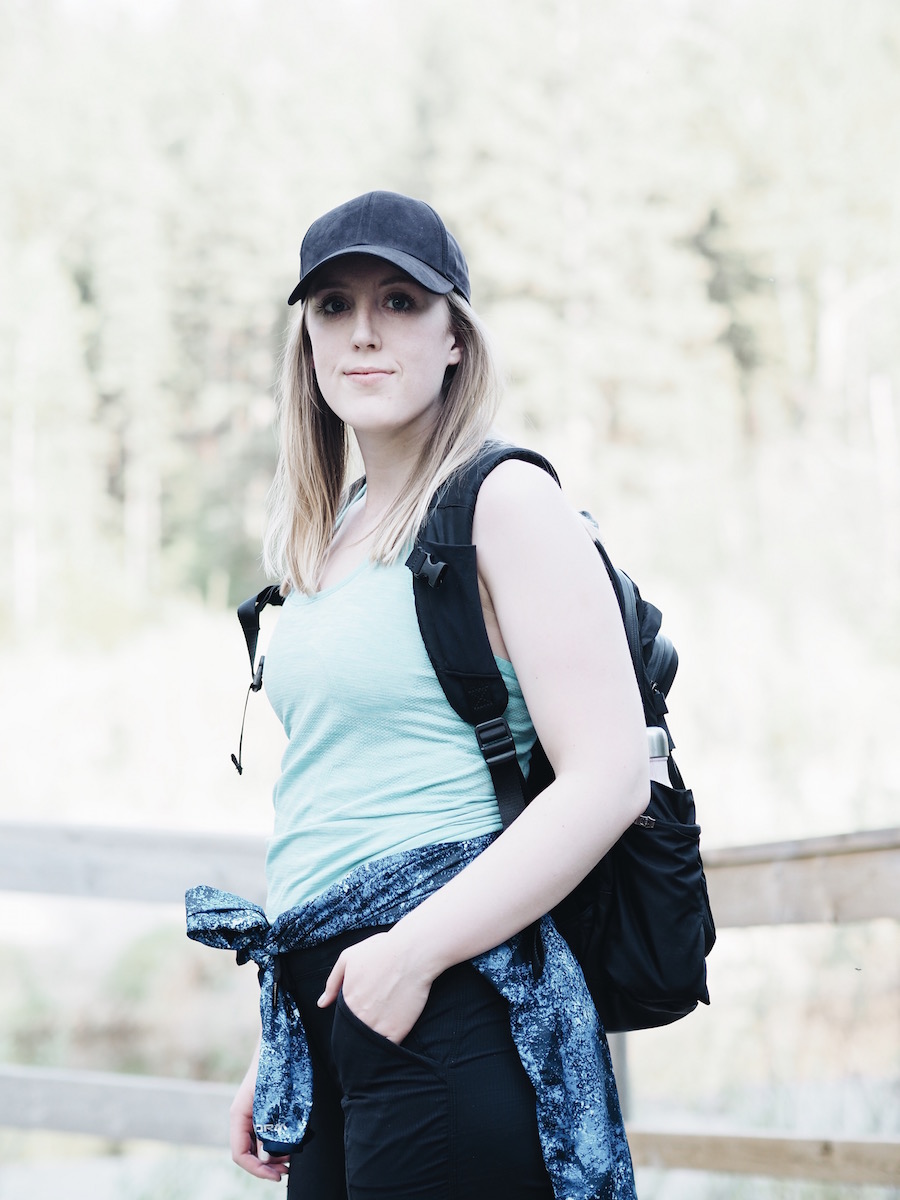 Comfortable summer workout gear for hikes in the YEG river valley