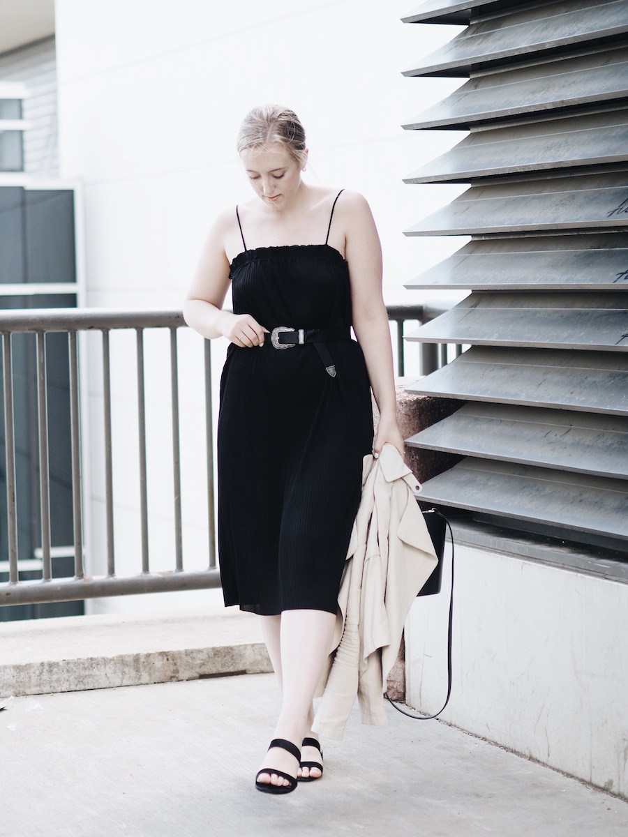 statement belt workwear office wear midi dress fall style summer ootd