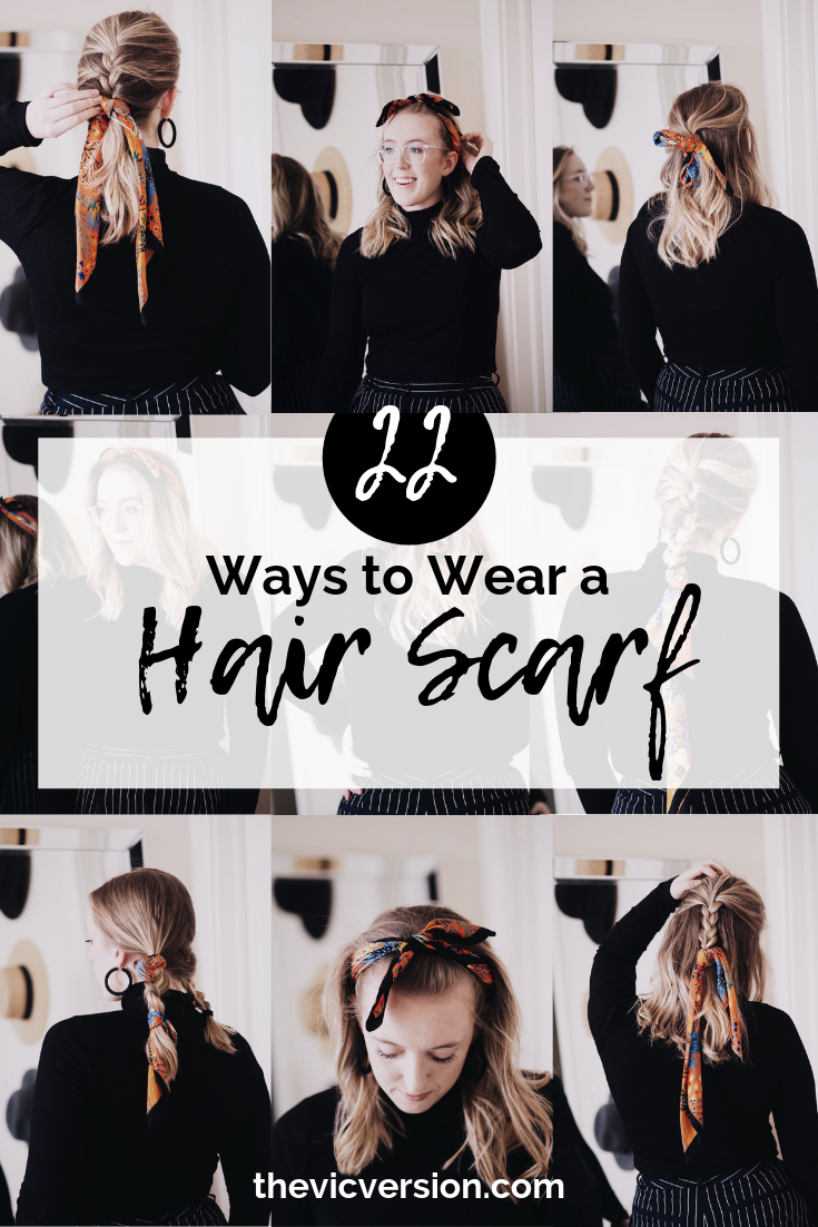 3 WAYS TO WEAR A SILK HAIR SCARF, STYLING HAIR SCARVES