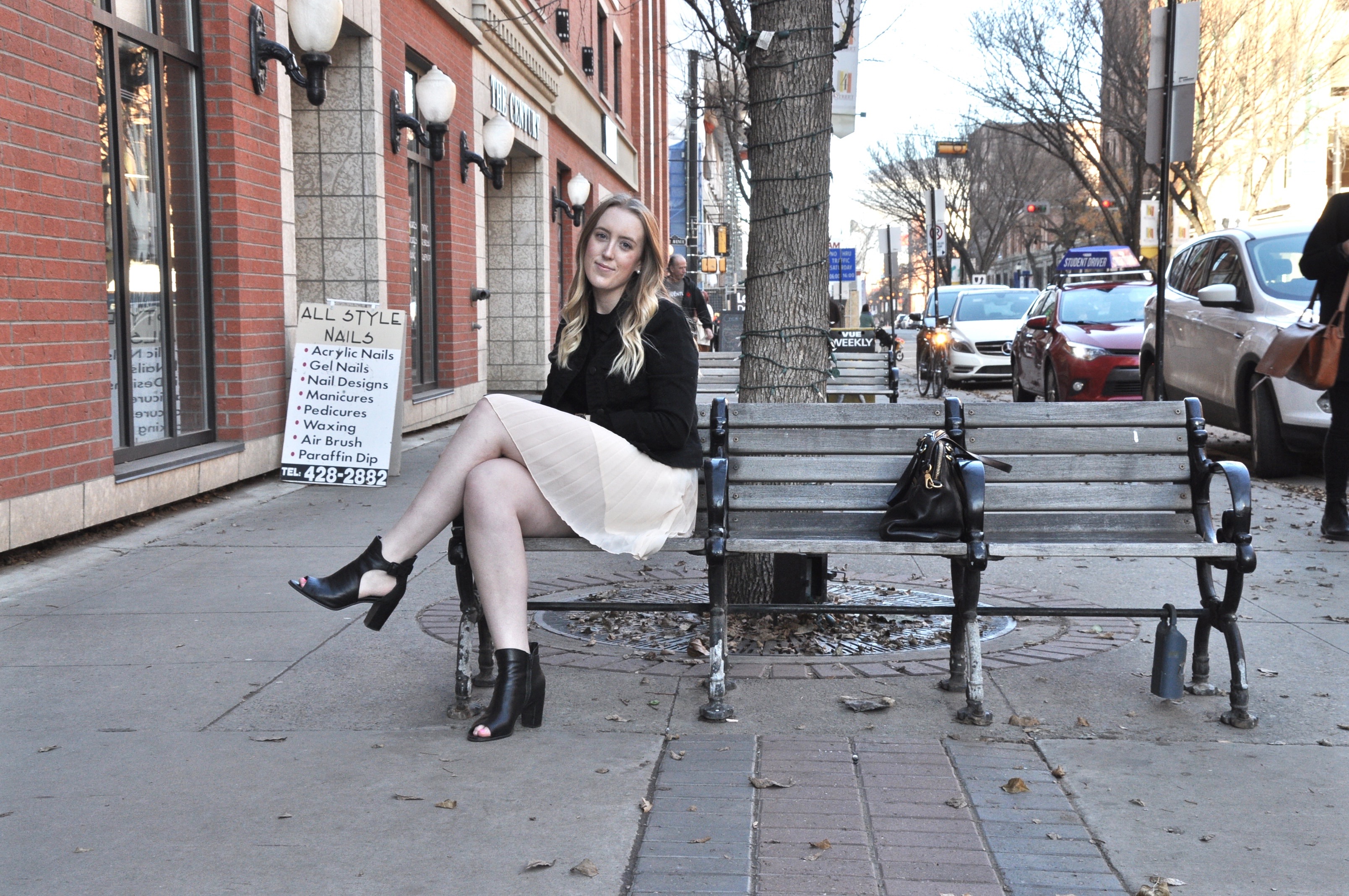 Pleated Blush Skirt