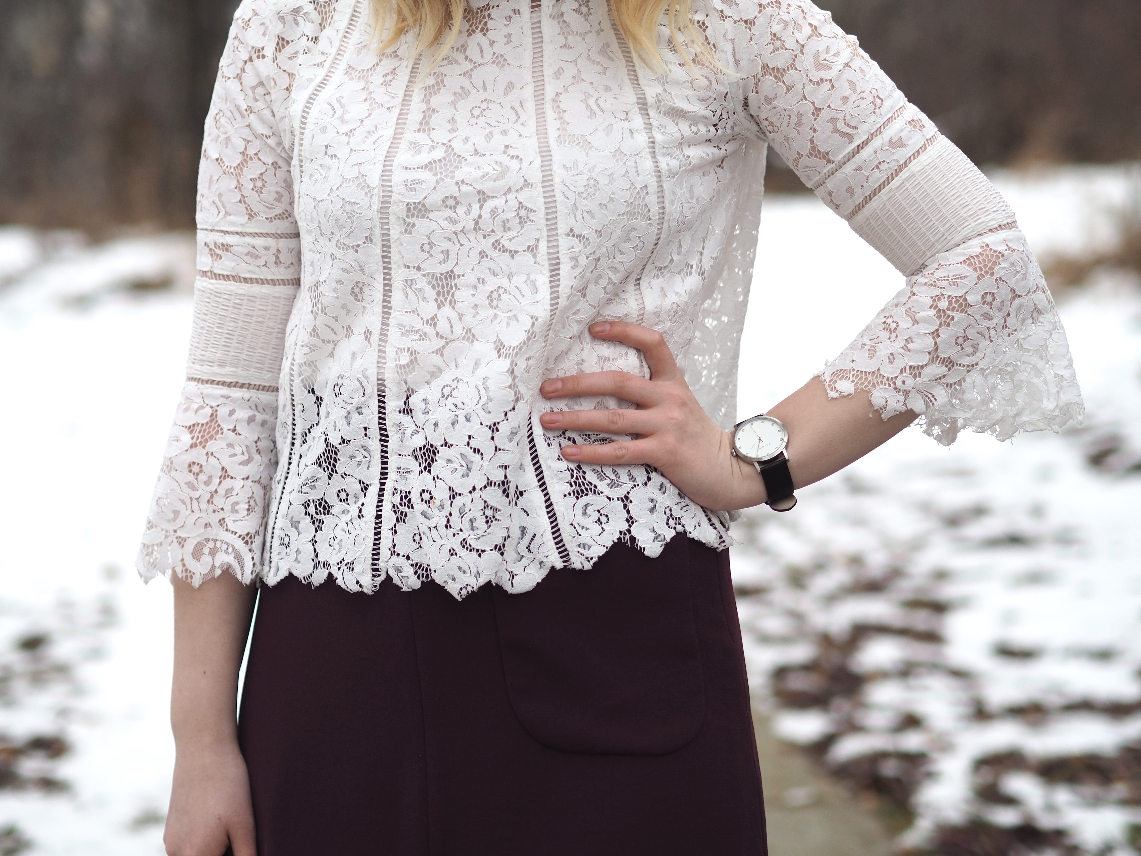 Lace Top with Dezzal