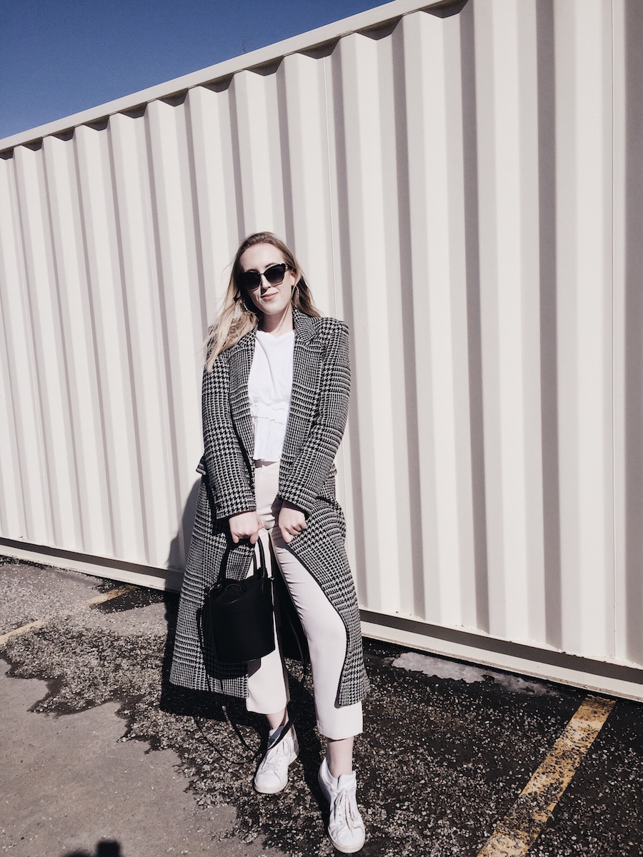 spring style ootd reformation middlebury coat