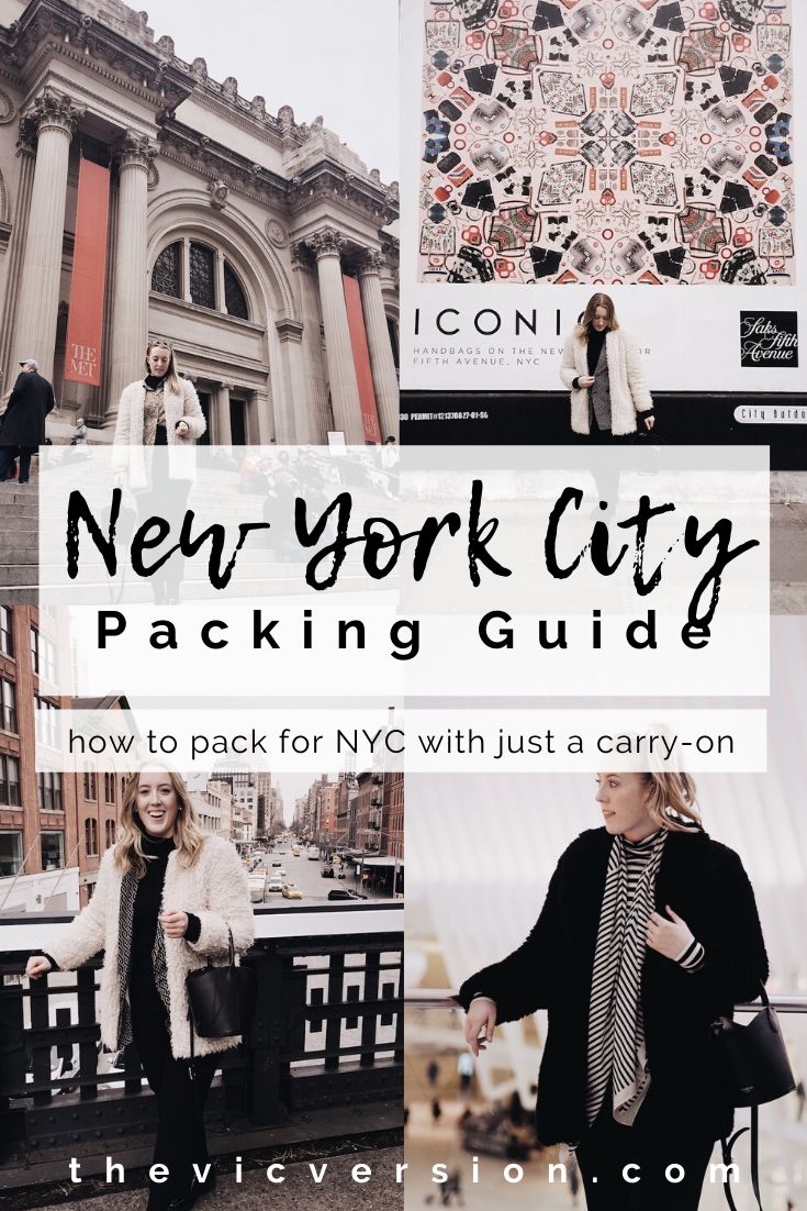 Packing for 5 Days in NYC in the Winter (In a Carry On!) - The Vic Version